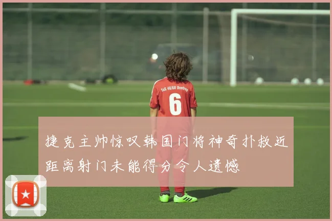 捷克主帅惊叹韩国门将神奇扑救近距离射门未能得分令人遗憾